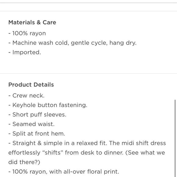 Old Navy Puff Sleeve Floral Maxi Shift Dress Size 2X - Picture 7 of 12